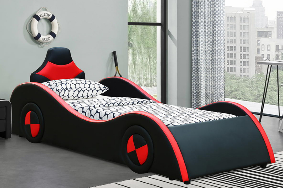1497 Giường chủ đề Car Cool Racer cho trẻ em