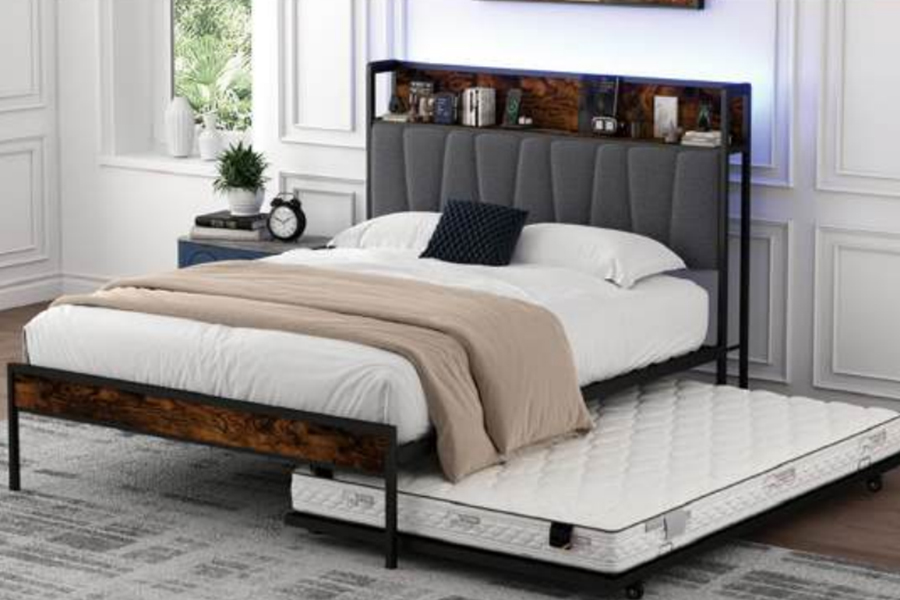 Khung giường tầng kiểu công nghiệp bằng kim loại 4550-1U