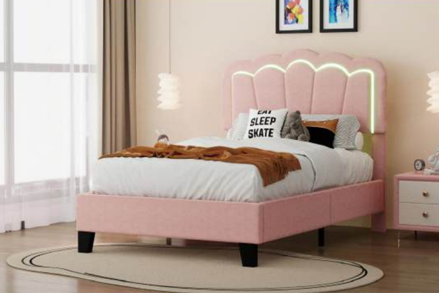 4544-1-3 Giường cánh hoa công chúa mộng mơ cho bé gái