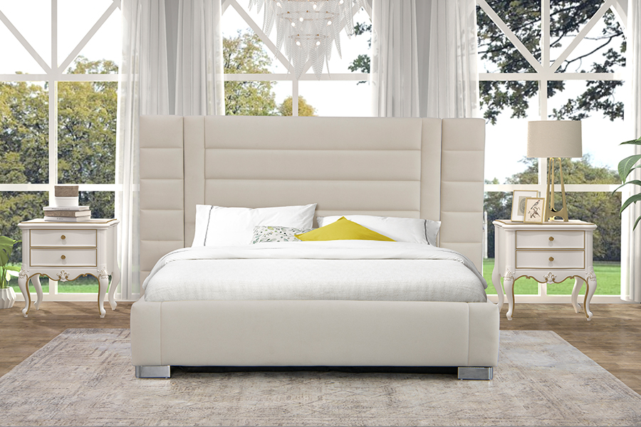 Khung giường lưu trữ khí nén nâng khí Ottoman 4181G