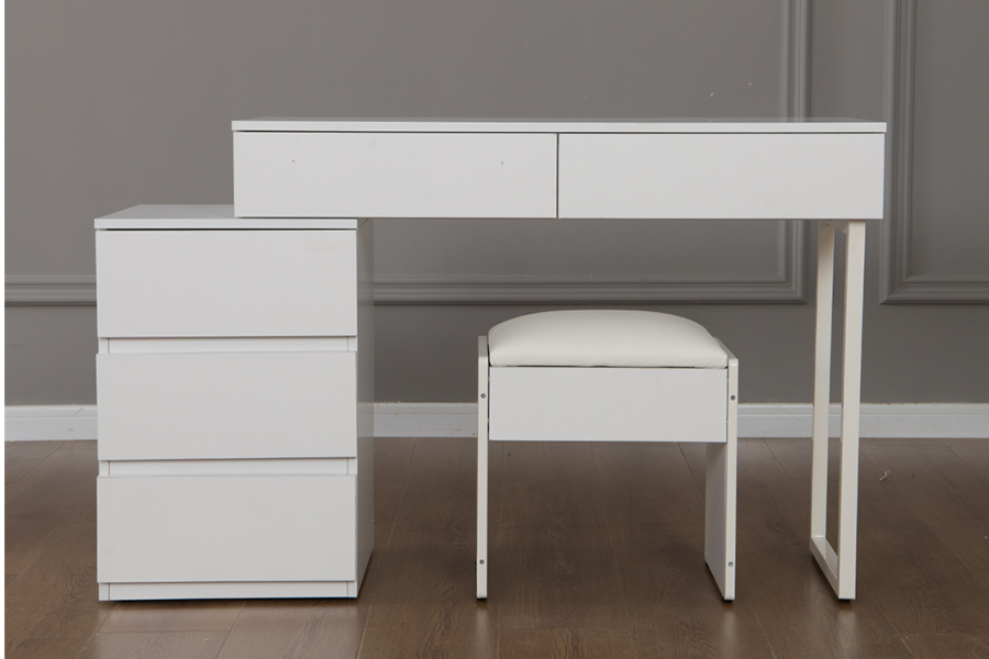 Bàn trang điểm trắng tinh khiết tối giản WSS992