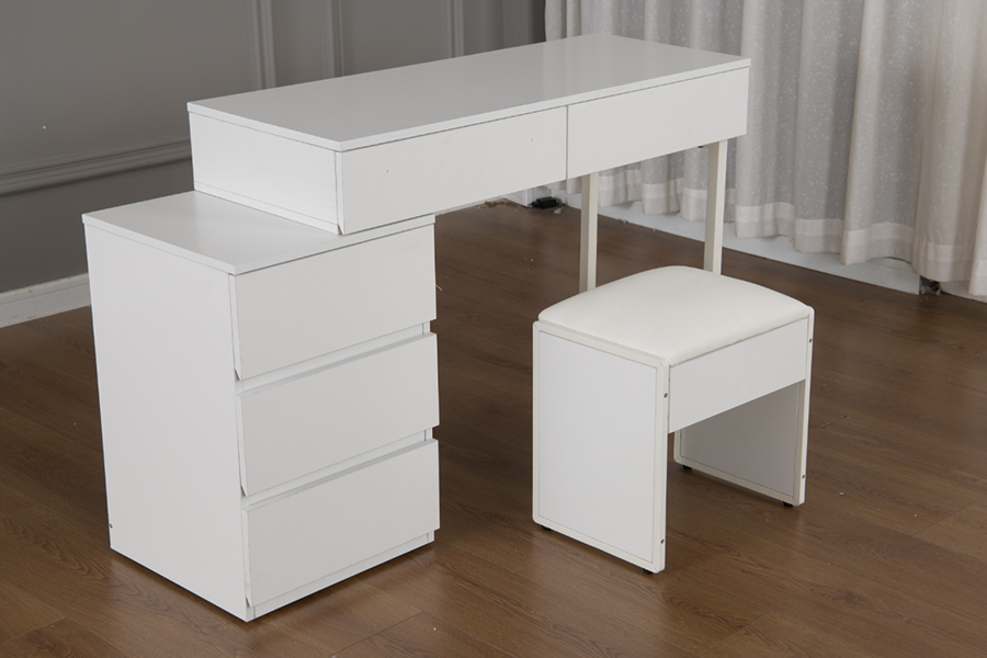 Bàn trang điểm trắng tinh khiết tối giản WSS992