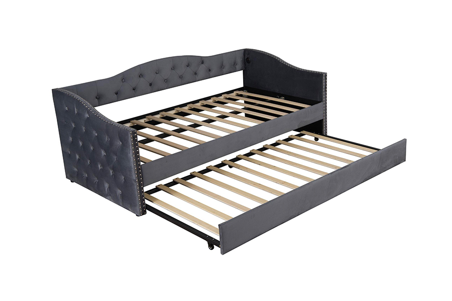 N17 Giường kéo đa năng Chức năng cất giữ Sofa giường có bánh lăn