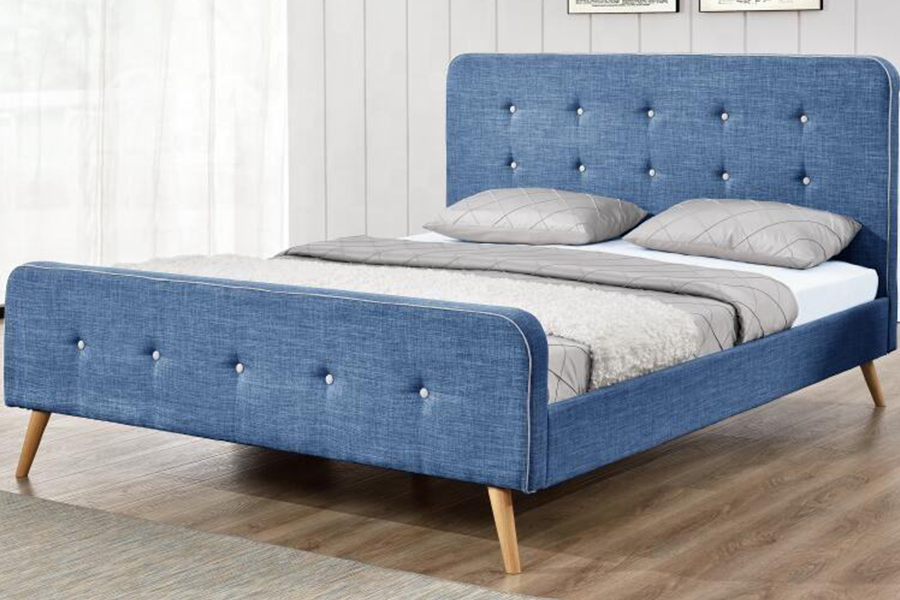 Khung giường vải lanh 1161 Giường bọc nệm có độ bền cao