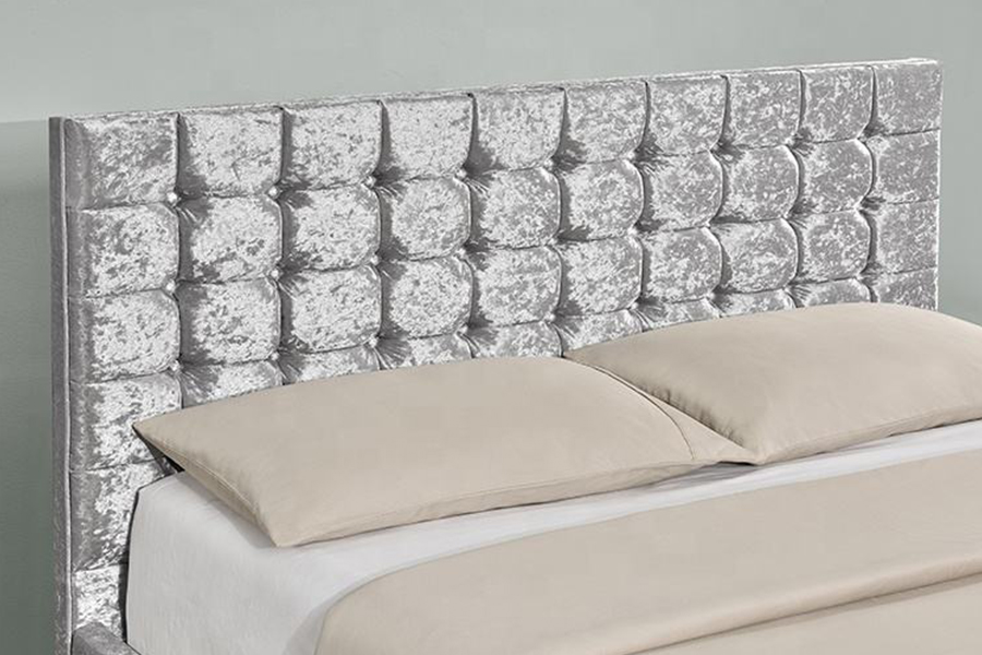 1150 Giường bọc vải mềm khung gỗ
