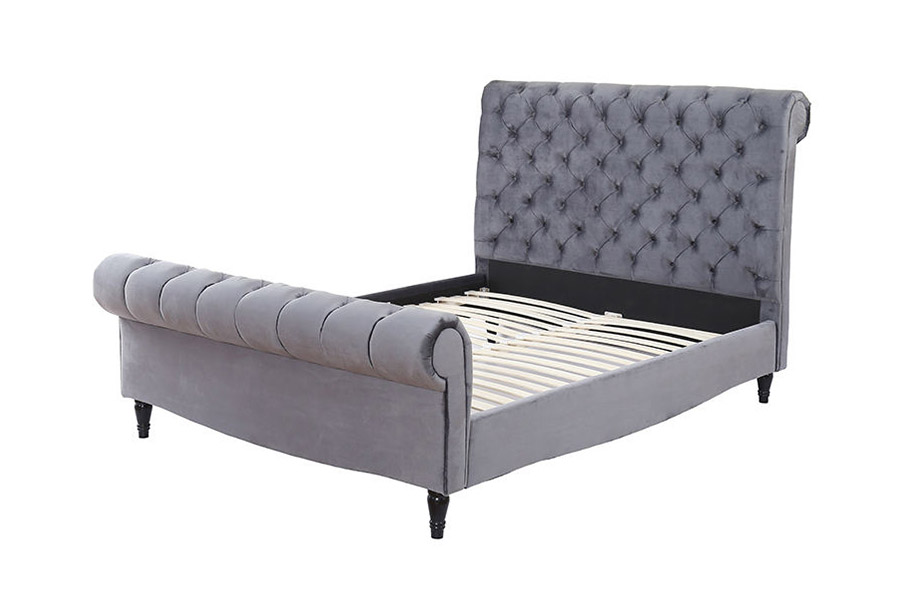 1393 Giường bọc nệm đầu giường cao cấp sang trọng