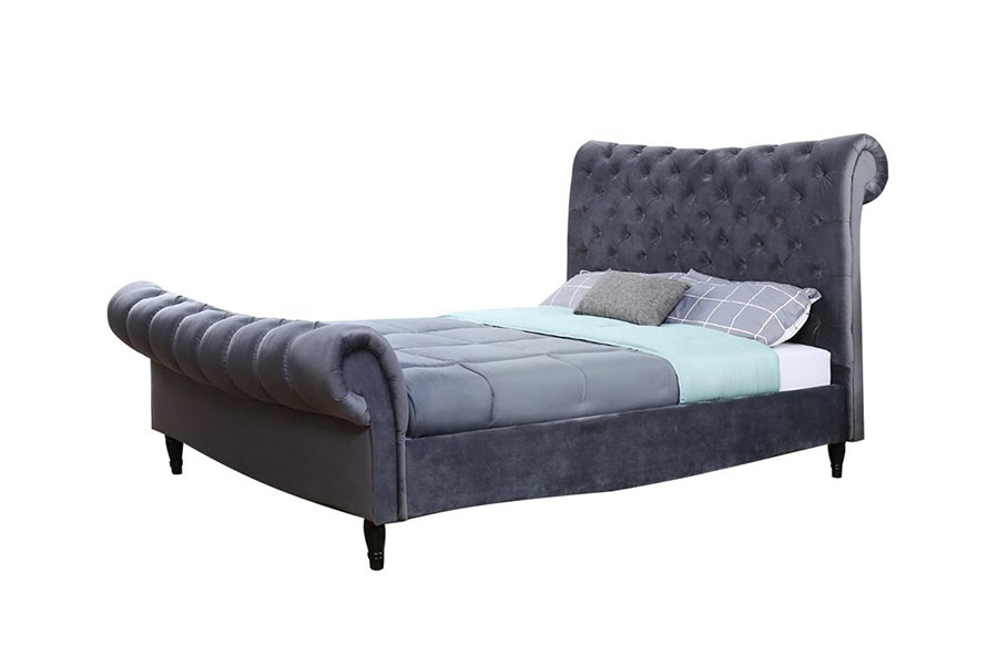 1393 Giường bọc nệm đầu giường cao cấp sang trọng