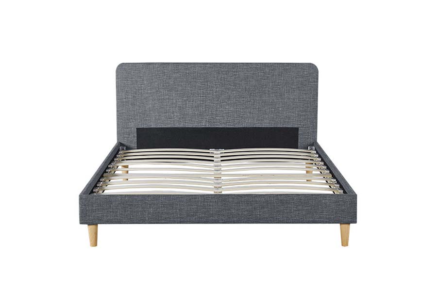Giường bọc vải lanh gỗ cao cấp 1509