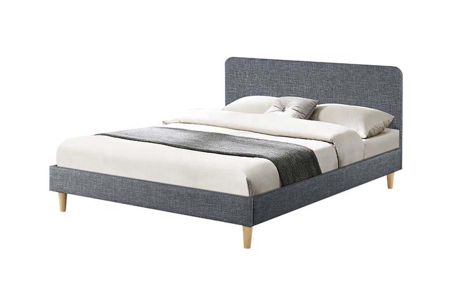 Giường bọc vải lanh gỗ cao cấp 1509