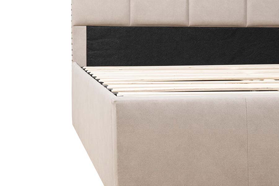 1616 King Size Soft Vải Thiết kế nút giường Giường bọc nệm