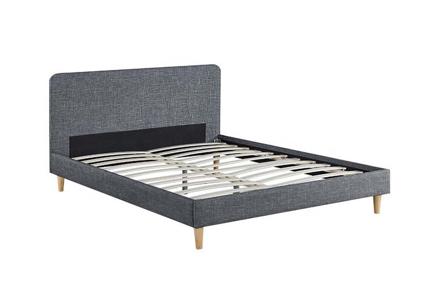 Giường bọc vải lanh gỗ cao cấp 1509
