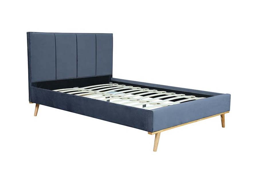 Giường đôi vải 1495 Khung giường bền Giường bọc nệm