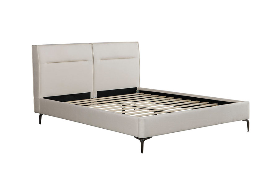 4266 Đầu giường bọc vải lanh màu be có khóa kéo