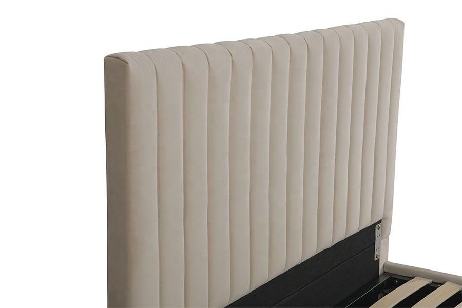 4088 Khung giường lưu trữ Ottoman nhung sang trọng nhẹ
