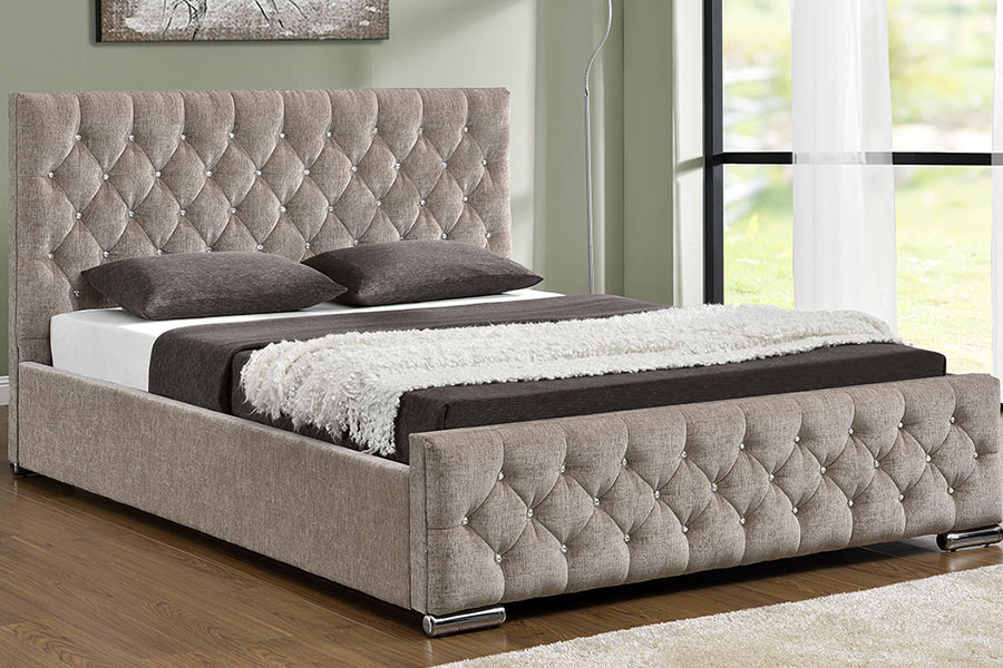 1151G Khung giường chần bông nâng nhung cao cấp King Storage