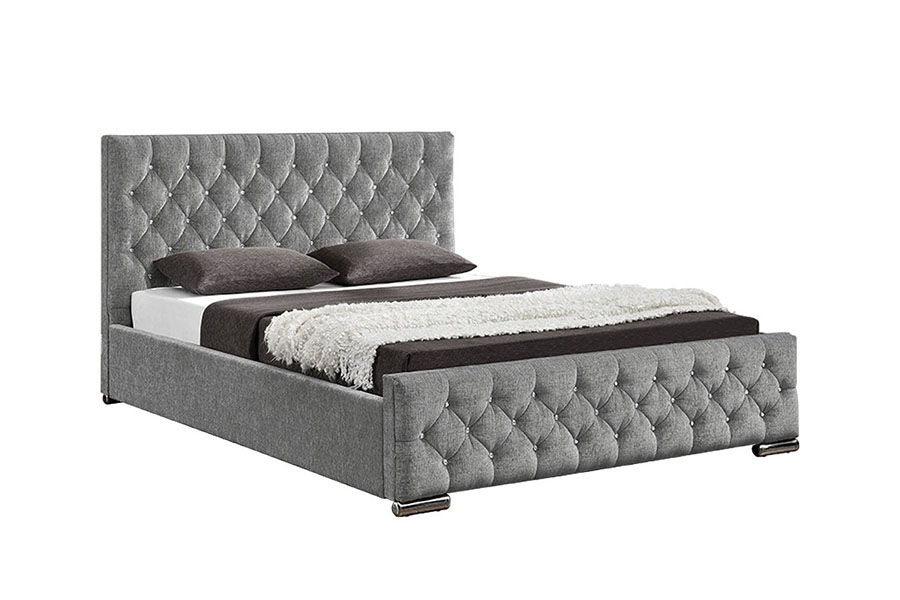 1151G Khung giường chần bông nâng nhung cao cấp King Storage