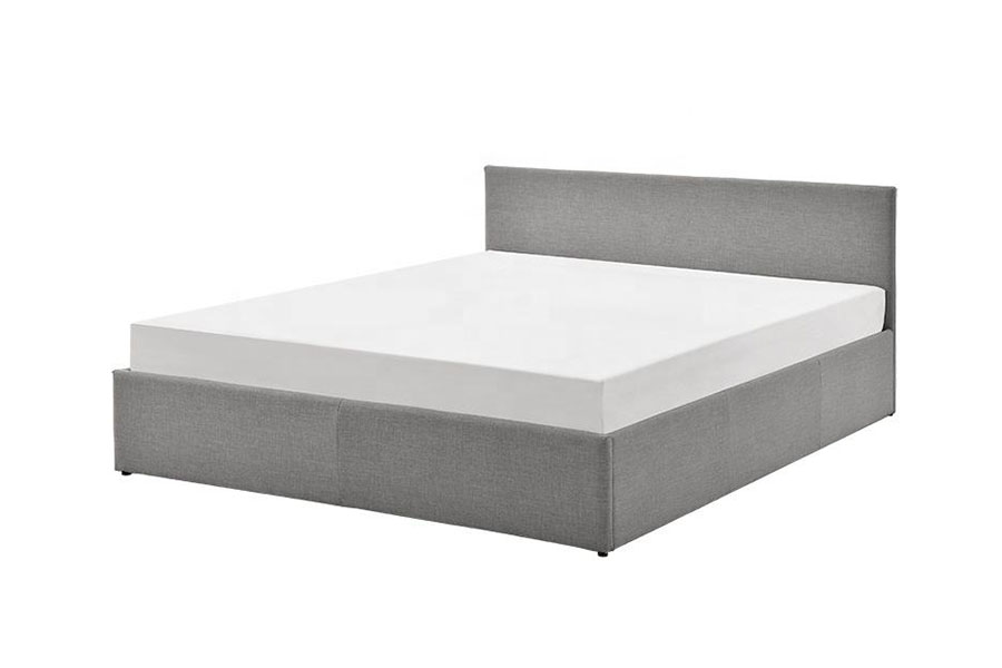 1166G Khung giường lưu trữ nhung PU nâng khí King Ottoman