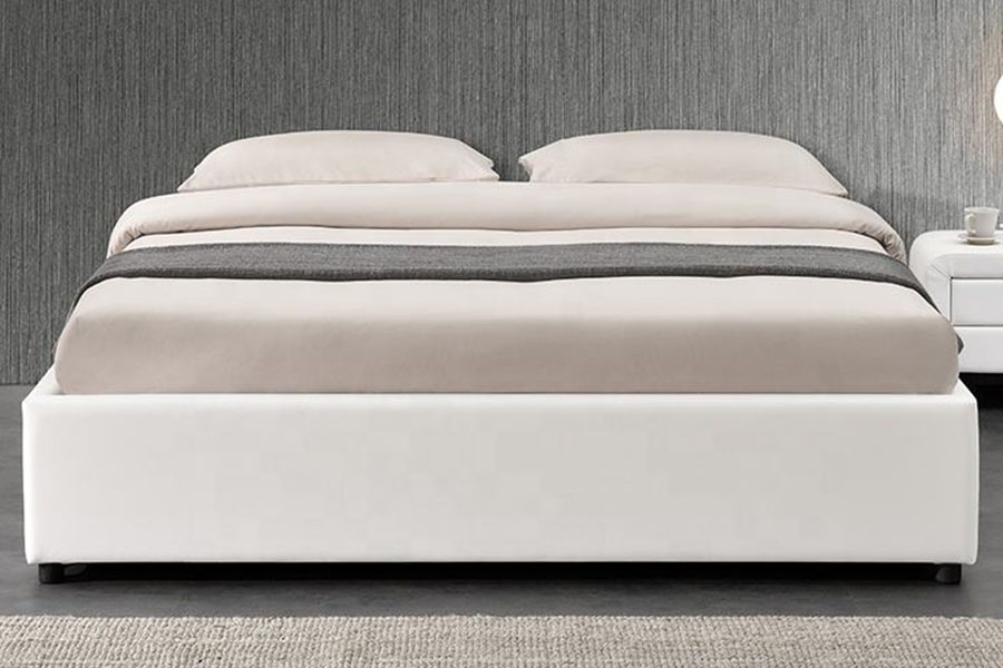 1155G Khung giường lưu trữ nâng khí khách sạn giả da hiện đại