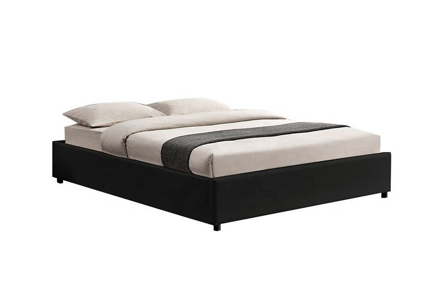 1155G Khung giường lưu trữ nâng khí khách sạn giả da hiện đại