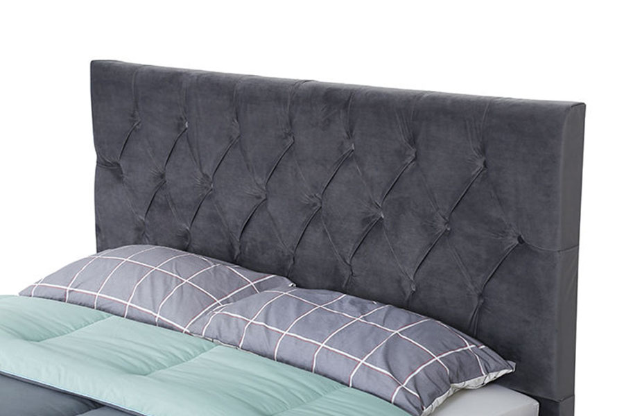 1406D Velvet King Đế gỗ có ngăn kéo bọc nệm chứa đồ