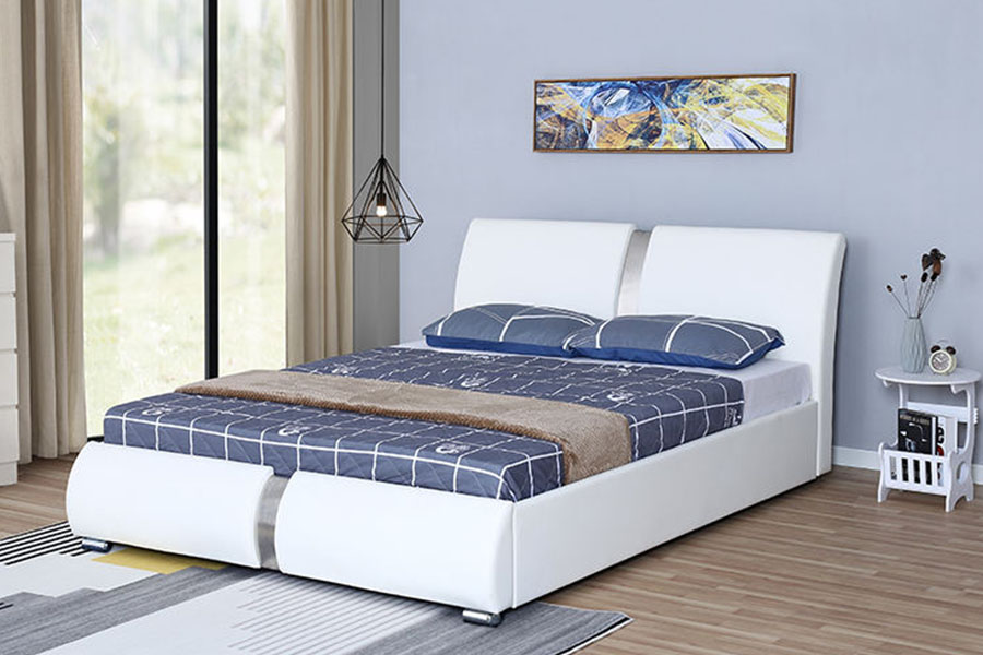1285G Khung giường bọc nệm bằng da giả đa kích thước Ottoman