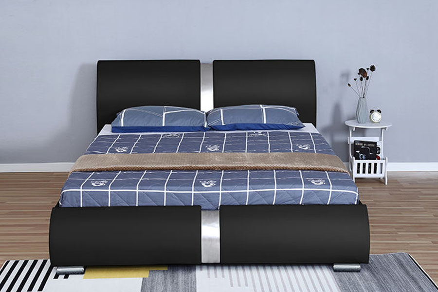 1285G Khung giường bọc nệm bằng da giả đa kích thước Ottoman