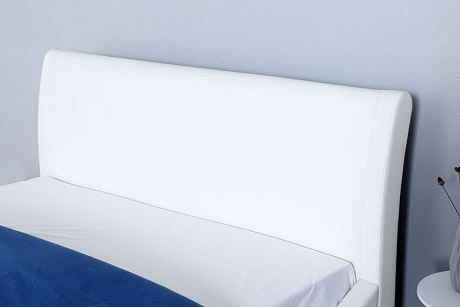 Khung giường lưu trữ phòng ngủ nâng khí bằng da giả đầu giường mềm 1280G
